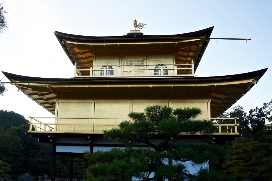 The Golden Pavilion-top 2 floors are gold-leafed